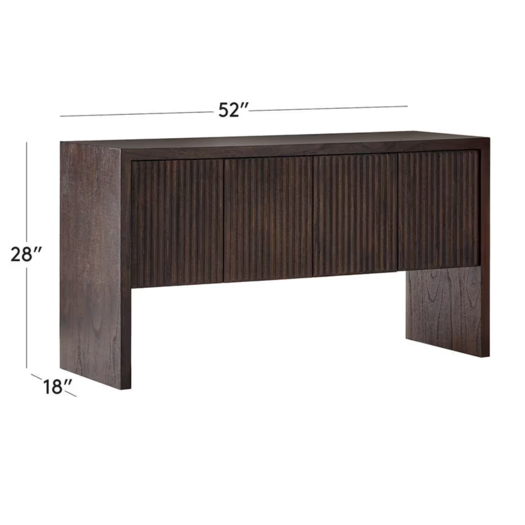 CB2 Prism Dark Wood Credenza